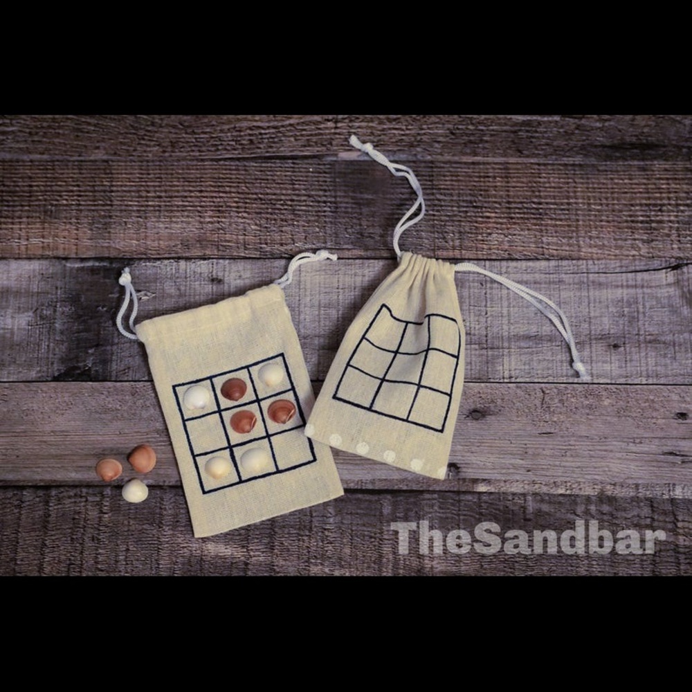 Tic Tac Toe To Go Travel Game Seashells Road Trip